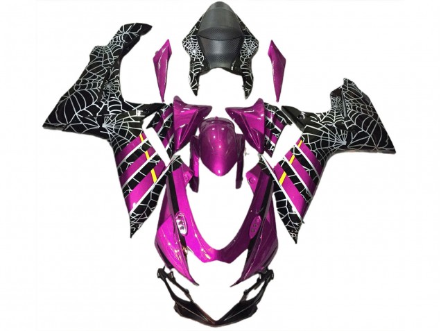 2011-2024 Pink Black Spider Suzuki GSXR 600 / GSXR 750 Motorcycle Fairings Australia