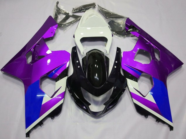 2004-2005 White Purple Blue Glossy Black Suzuki GSXR 600 / GSXR 750 Motorcycle Fairings Australia