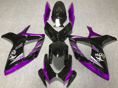 2006-2007 Purple Glossy Black Suzuki GSXR 600 / GSXR 750 Motorcycle Fairing Australia