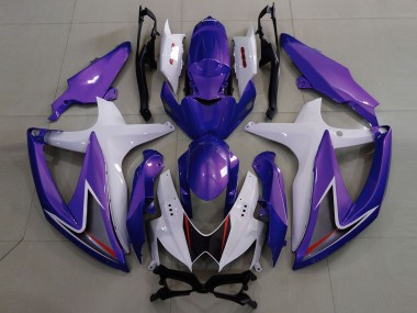 2008-2010 White Purple Black Suzuki GSXR 600 / GSXR 750 Motorcycle Fairings Australia