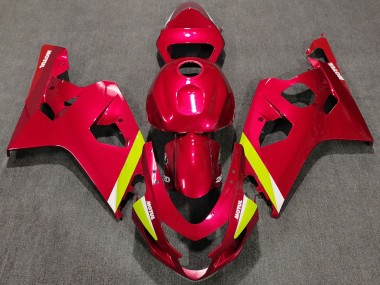 2004-2005 Red Yellow White Suzuki GSXR 600 / GSXR 750 Motorcycle Fairings Australia