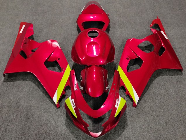 2004-2005 Red Yellow White Suzuki GSXR 600 / GSXR 750 Motorcycle Fairings Australia