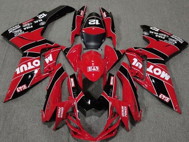 2011-2024 Red Black Motul Suzuki GSXR 600 / GSXR 750 Motorcycle Fairings Australia