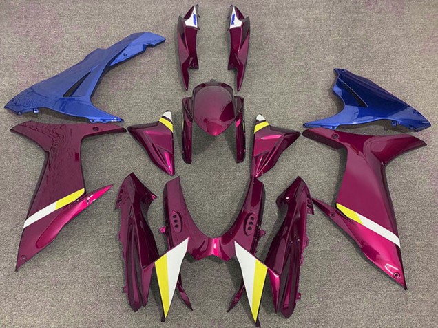 2011-2024 Purple Blue White Yellow Suzuki GSXR 600 / GSXR 750 Motorcycle Fairings Australia