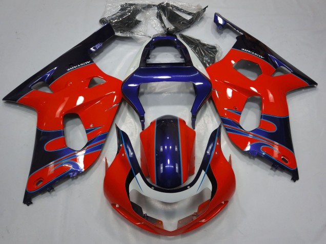 2001-2003 Red Blue Glossy Black Suzuki GSXR 600 / GSXR 750 Motorcycle Fairings Australia