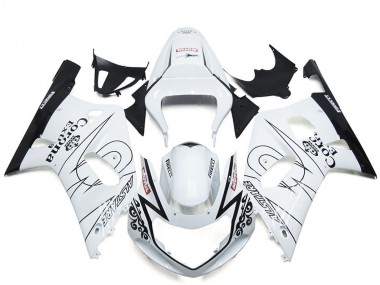 2001-2003 White Black Corona Alstare Suzuki GSXR 600 / GSXR 750 Motorcycle Fairing Australia