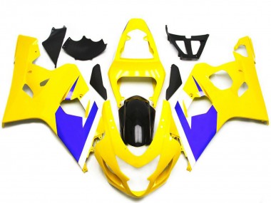 2004-2005 Yellow Blue White Glossy Black Suzuki GSXR 600 / GSXR 750 Motorcycle Fairings Australia