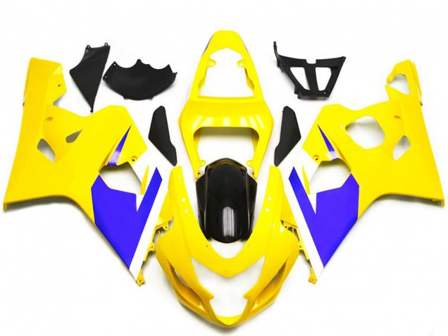 2004-2005 Yellow Blue White Glossy Black Suzuki GSXR 600 / GSXR 750 Motorcycle Fairings Australia