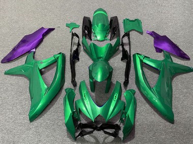 2008-2010 Green Purple Suzuki GSXR 600 / GSXR 750 Motorcycle Fairings Australia