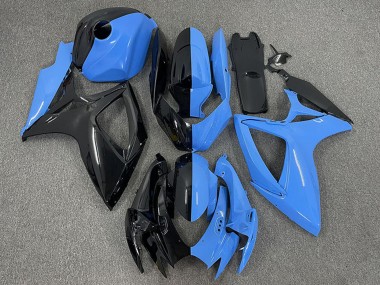 2006-2007 Glossy Black Blue Split Suzuki GSXR 600 / GSXR 750 Motorcycle Fairings Australia