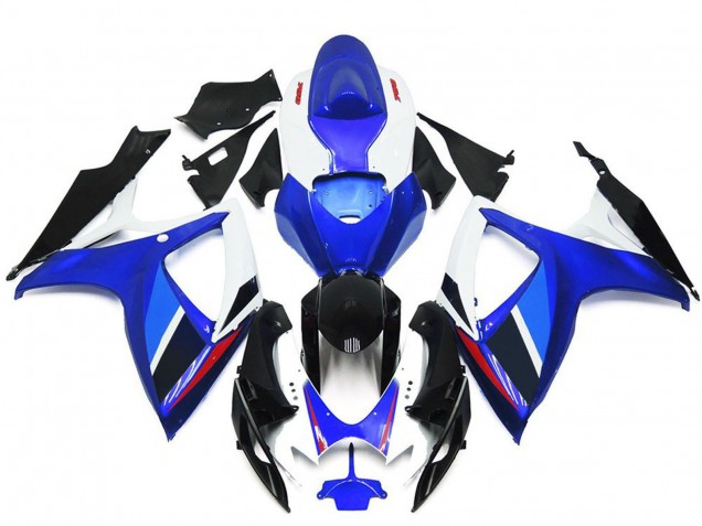 2006-2007 Blue White Red Glossy Black OEM Style Suzuki GSXR 600 / GSXR 750 Motorcycle Fairings Australia