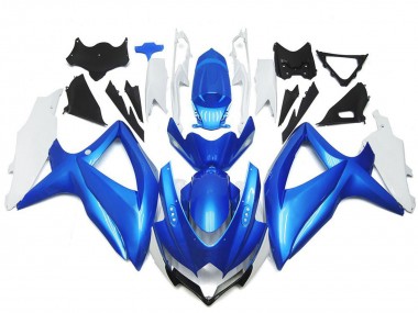 2008-2010 White Light Blue Suzuki GSXR 600 / GSXR 750 Motorcycle Fairings Australia