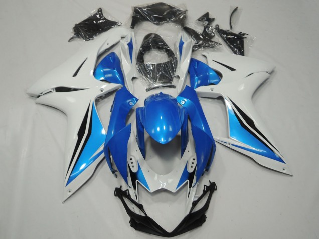 2011-2024 White Light Blue Glossy Black OEM Style Suzuki GSXR 600 / GSXR 750 Motorcycle Fairings Australia