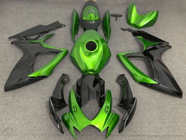 2006-2007 Green Black Suzuki GSXR 600 / GSXR 750 Motorcycle Fairings Australia