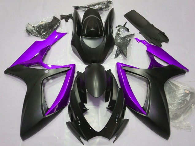 2006-2007 Matte Black Purple Suzuki GSXR 600 / GSXR 750 Motorcycle Fairings Australia