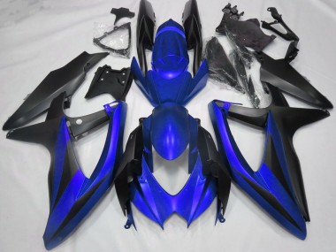 2008-2010 Blue Matte Black Suzuki GSXR 600 / GSXR 750 Motorcycle Fairings Australia