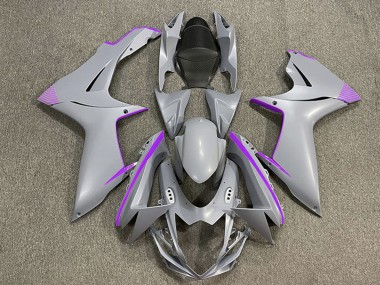 2011-2024 Matte Nardo Grey Purple Accents Suzuki GSXR 600 / GSXR 750 Motorcycle Fairings Australia