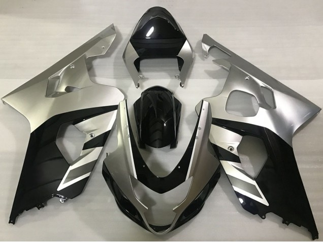 2004-2005 Silver Black Suzuki GSXR 600 / GSXR 750 Motorcycle Fairings Australia