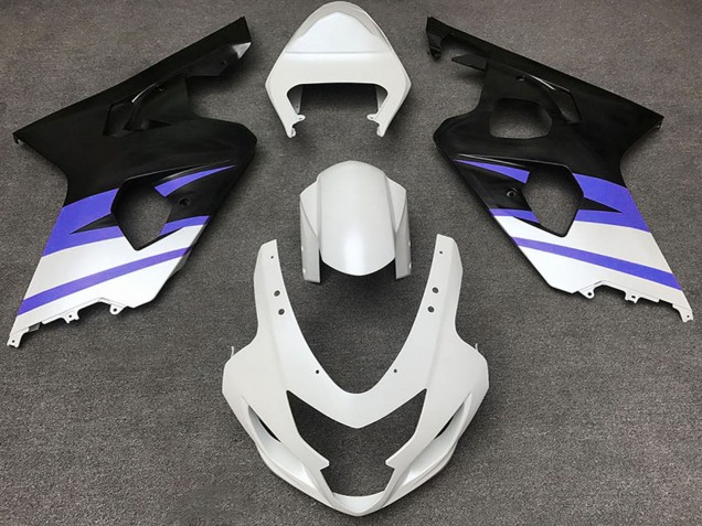 2004-2005 White Blue Matte Black Suzuki GSXR 600 / GSXR 750 Motorcycle Fairings Australia