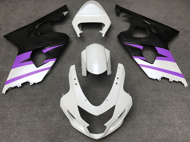 2004-2005 White Purple Matte Black Suzuki GSXR 600 / GSXR 750 Motorcycle Fairings Australia