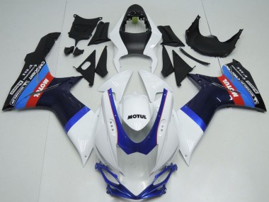 2011-2024 White Blue Black Red Motul Suzuki GSXR 600 / GSXR 750 Motorcycle Fairings Australia