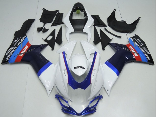 2011-2024 White Blue Black Red Motul Suzuki GSXR 600 / GSXR 750 Motorcycle Fairings Australia