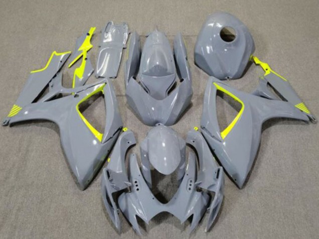 2006-2007 Nardo Grey High Viz Yellow Suzuki GSXR 600 / GSXR 750 Motorcycle Fairings Australia