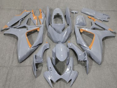 2006-2007 Nardo Grey and Orange Trim Suzuki GSXR 600 / GSXR 750 Motorcycle Fairings Australia