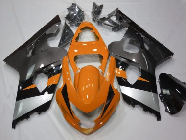 2004-2005 Orange Silver Suzuki GSXR 600 / GSXR 750 Motorcycle Fairings Australia