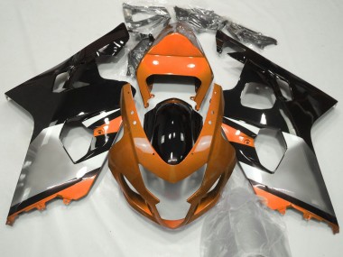 2004-2005 Orange Silver Black Suzuki GSXR 600 / GSXR 750 Motorcycle Fairings Australia