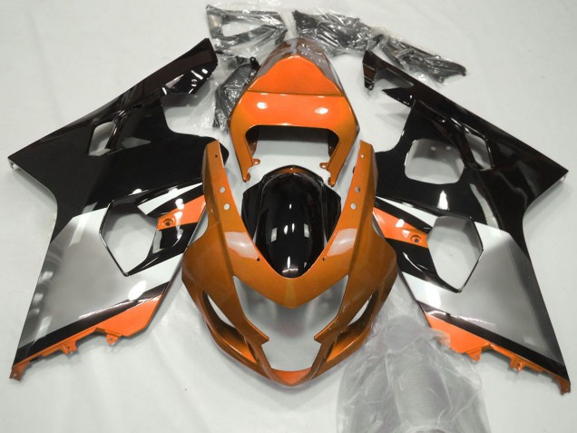 2004-2005 Orange Silver Black Suzuki GSXR 600 / GSXR 750 Motorcycle Fairings Australia