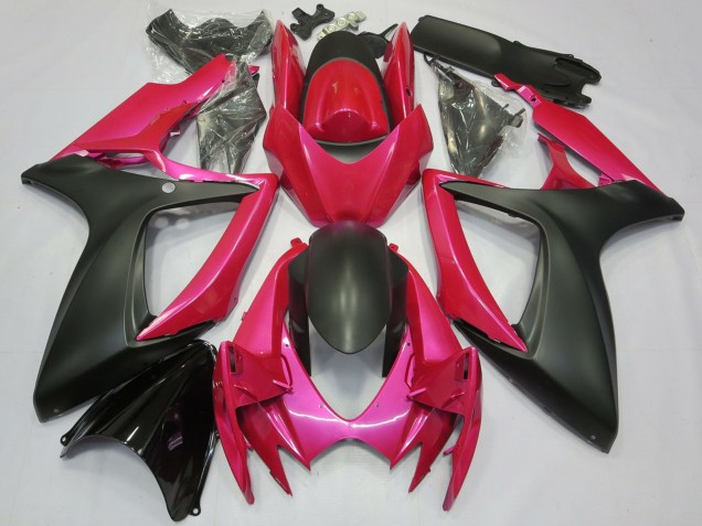 2006-2007 Pink Matte Black Suzuki GSXR 600 / GSXR 750 Motorcycle Fairings Australia
