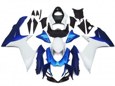 2011-2024 White Blue Suzuki GSXR 600 / GSXR 750 Motorcycle Fairings Australia