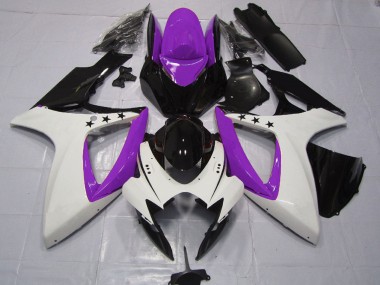 2006-2007 Purple White Glossy Black Star Suzuki GSXR 600 / GSXR 750 Motorcycle Fairings Australia