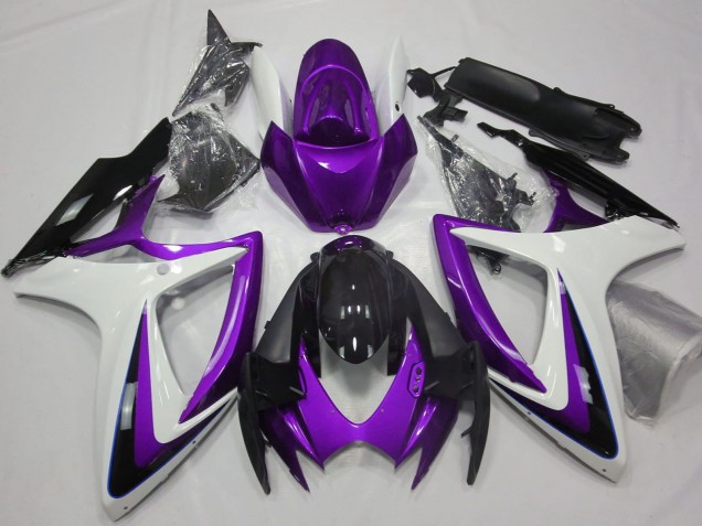 2006-2007 Purple White Glossy Black Suzuki GSXR 600 / GSXR 750 Motorcycle Fairings Australia