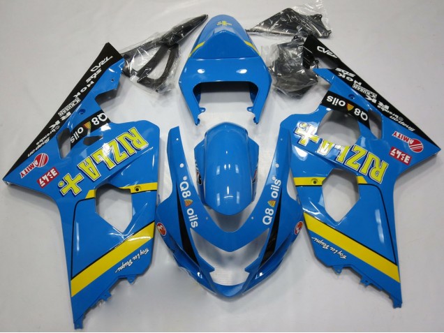 2004-2005 Blue Gold Black Rizla Suzuki GSXR 600 / GSXR 750 Motorcycle Fairings Australia