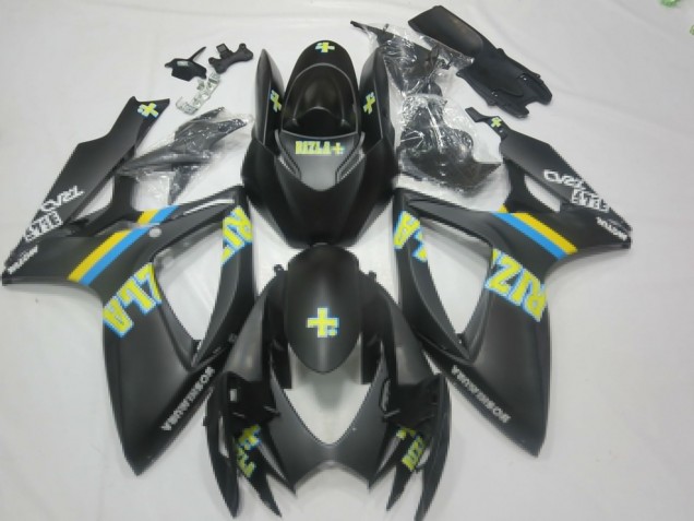 2006-2007 Matte Black Blue Yellow Rizla Suzuki GSXR 600 / GSXR 750 Motorcycle Fairings Australia
