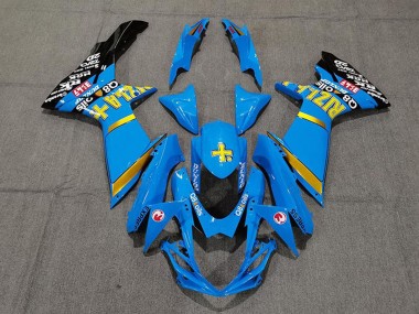 2011-2024 Blue Yellow Gold Black Rizla Suzuki GSXR 600 / GSXR 750 Motorcycle Fairings Australia