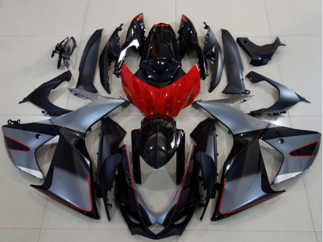 2011-2024 Grey Red Glossy Black Suzuki GSXR 600 / GSXR 750 Motorcycle Fairings Australia
