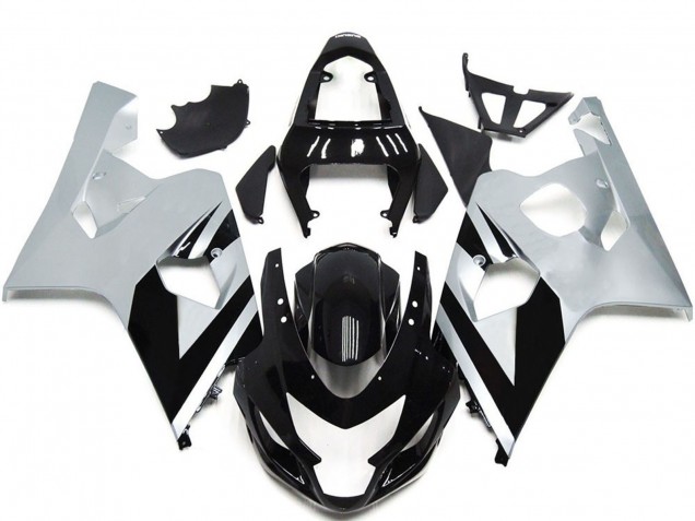 2004-2005 White Glossy Black OEM Style Suzuki GSXR 600 / GSXR 750 Motorcycle Fairings Australia