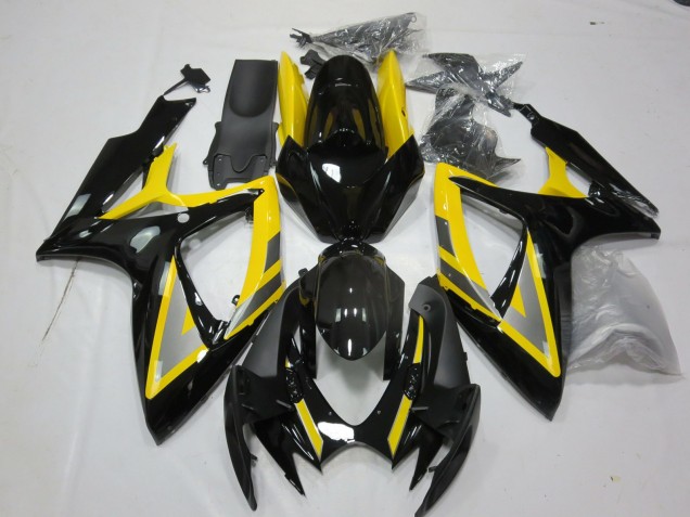 2006-2007 Yellow Silver Glossy Black Suzuki GSXR 600 / GSXR 750 Motorcycle Fairings Australia