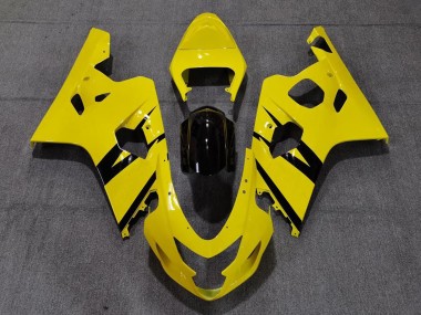 2004-2005 Yellow Glossy Black OEM Style Suzuki GSXR 600 / GSXR 750 Motorcycle Fairings Australia
