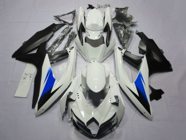2008-2010 White Blue Matte Black Suzuki GSXR 600 / GSXR 750 Motorcycle Fairings Australia