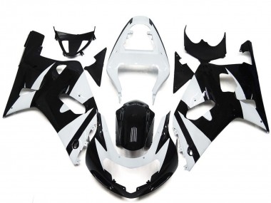 2001-2003 White Glossy Black OEM Style Suzuki GSXR 600 / GSXR 750 Motorcycle Fairings Australia