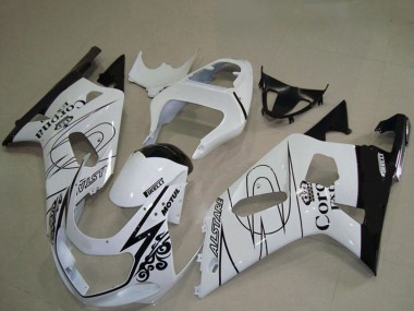 2001-2003 White Black Corona Alstare Suzuki GSXR 600 / GSXR 750 Motorcycle Fairings Australia