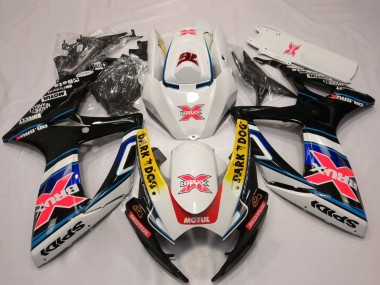 2006-2007 White Red Blue Yellow Dark Dog X 76 BRUX Suzuki GSXR 600 / GSXR 750 Motorcycle Fairings Australia