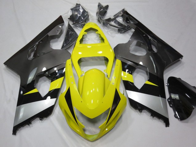 2004-2005 Yellow Silver Grey Black Suzuki GSXR 600 / GSXR 750 Motorcycle Fairings Australia