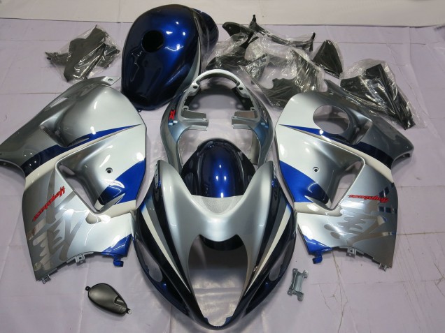 1996-2007 Silver Blue Suzuki GSXR 1300 Motorcycle Fairing Australia