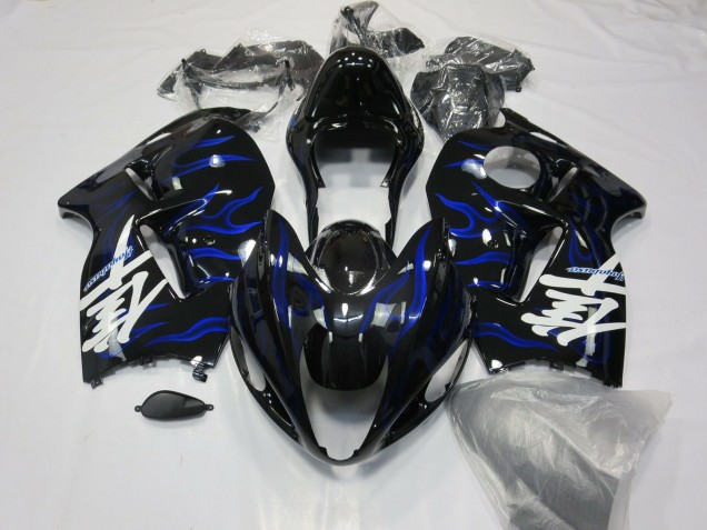 1996-2007 Blue Swirl Suzuki GSXR 1300 Motorcycle Fairings Australia