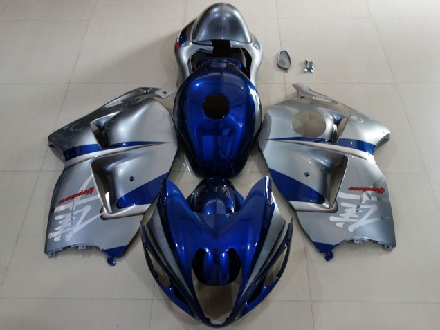 1996-2007 Deep Blue Silver Suzuki GSXR 1300 Motorcycle Fairings Australia